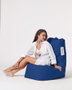 Atelier Del Sofa Diamond - Blue Saco de judas para jardin Azul Tejido poliester impermeable Comodidad y relajacion 60x90cm Max 200kg